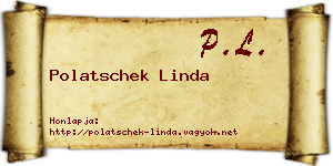 Polatschek Linda névjegykártya